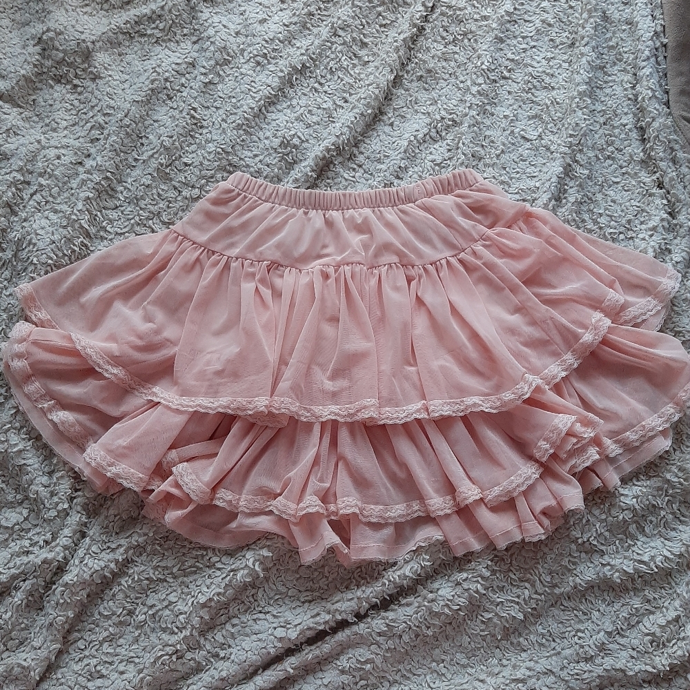 Tokyo Fashion - lace trim layered skirt